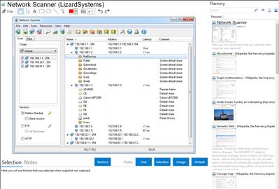 Network Scanner (LizardSystems) - Flamory bookmarks and screenshots