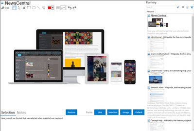 NewsCentral - Flamory bookmarks and screenshots
