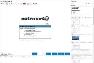 Notemare - Flamory bookmarks and screenshots