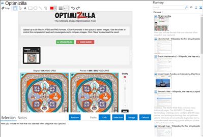 Optimizilla - Flamory bookmarks and screenshots