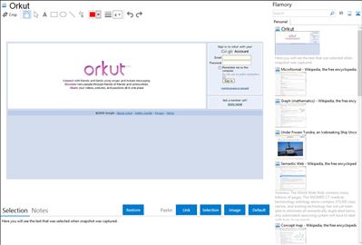 Orkut - Flamory bookmarks and screenshots