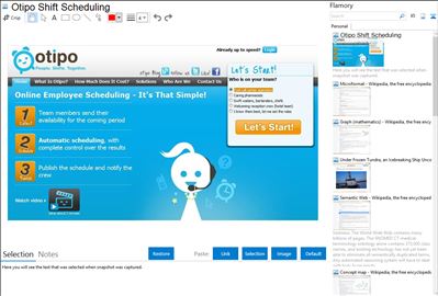Otipo Shift Scheduling - Flamory bookmarks and screenshots