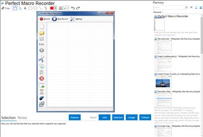 Perfect Macro Recorder - Flamory bookmarks and screenshots