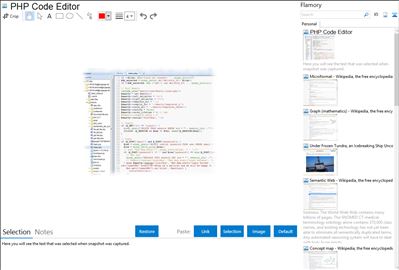 PHP Code Editor - Flamory bookmarks and screenshots