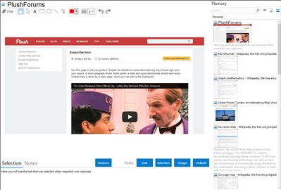 PlushForums - Flamory bookmarks and screenshots