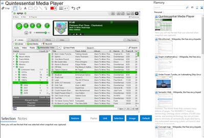 Quintessential Media Player - Flamory bookmarks and screenshots