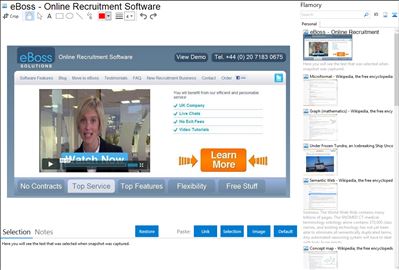 eBoss - Online Recruitment Software - Flamory bookmarks and screenshots