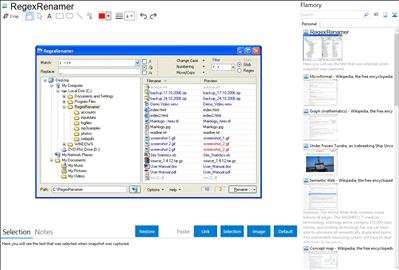 RegexRenamer - Flamory bookmarks and screenshots