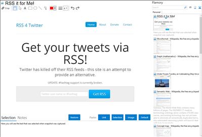 RSS it for Me! - Flamory bookmarks and screenshots