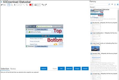 S3Download Statusbar - Flamory bookmarks and screenshots