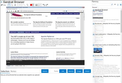 Sandcat Browser - Flamory bookmarks and screenshots
