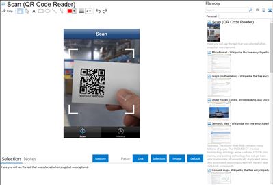 Scan (QR Code Reader) - Flamory bookmarks and screenshots