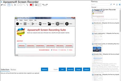 Apowersoft Screen Recorder - Flamory bookmarks and screenshots