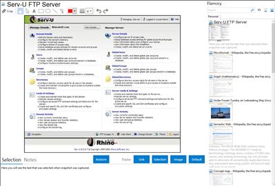 Serv-U FTP Server - Flamory bookmarks and screenshots