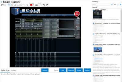 Skale Tracker - Flamory bookmarks and screenshots