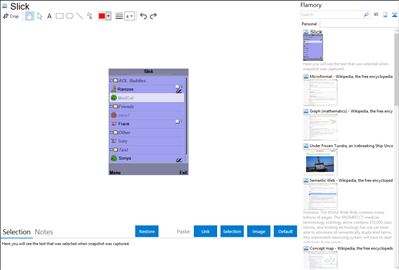 Slick - Flamory bookmarks and screenshots