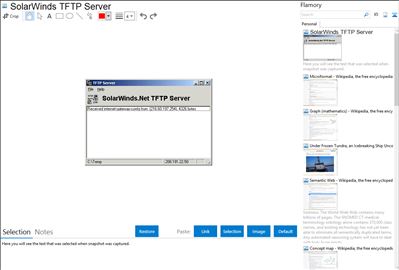 SolarWinds TFTP Server - Flamory bookmarks and screenshots