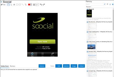 Soocial - Flamory bookmarks and screenshots
