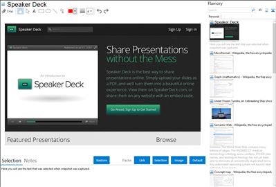 Speaker Deck - Flamory bookmarks and screenshots