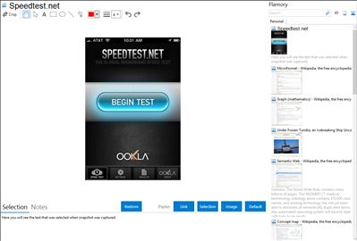 Speedtest.net - Flamory bookmarks and screenshots