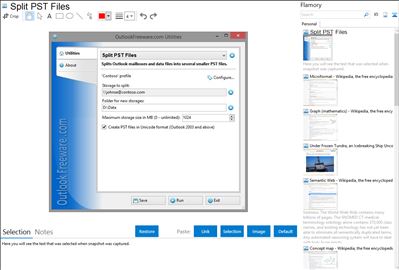 Split PST Files - Flamory bookmarks and screenshots