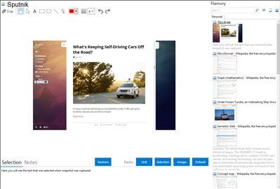 Sputnik - Flamory bookmarks and screenshots