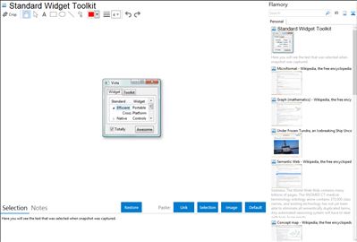 Standard Widget Toolkit - Flamory bookmarks and screenshots