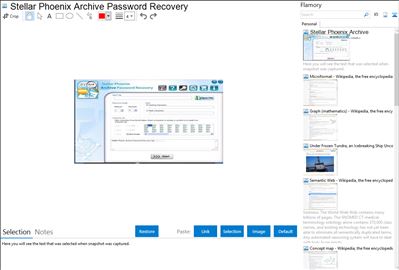 Stellar Phoenix Archive Password Recovery - Flamory bookmarks and screenshots