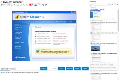 System Cleaner - Flamory bookmarks and screenshots