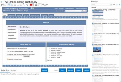 The Online Slang Dictionary - Flamory bookmarks and screenshots