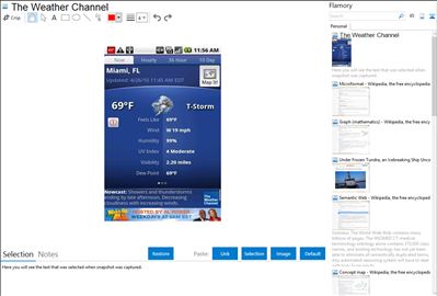 The Weather Channel - Flamory bookmarks and screenshots
