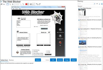 The Web Blocker - Flamory bookmarks and screenshots