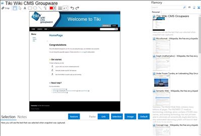Tiki Wiki CMS Groupware - Flamory bookmarks and screenshots