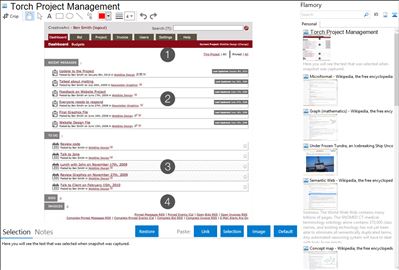 Torch Project Management - Flamory bookmarks and screenshots