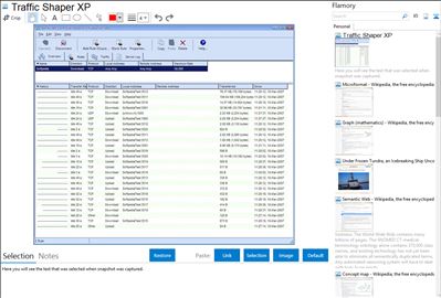 Traffic Shaper XP - Flamory bookmarks and screenshots