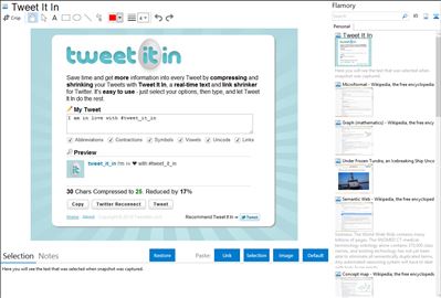 Tweet It In - Flamory bookmarks and screenshots