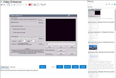 Video Enhancer - Flamory bookmarks and screenshots
