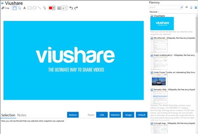 Viushare - Flamory bookmarks and screenshots
