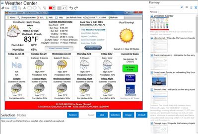 Weather Center - Flamory bookmarks and screenshots
