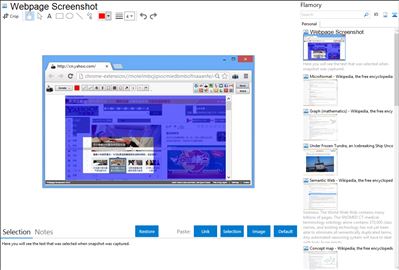 Webpage Screenshot - Flamory bookmarks and screenshots