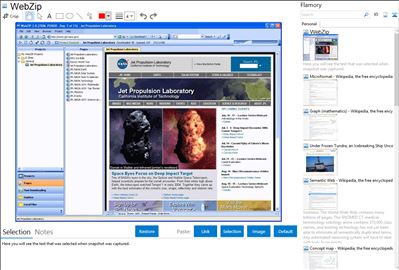 WebZip - Flamory bookmarks and screenshots