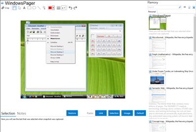 WindowsPager - Flamory bookmarks and screenshots