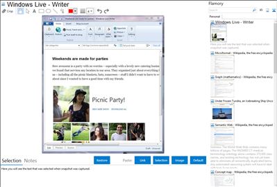 Windows Live - Writer - Flamory bookmarks and screenshots