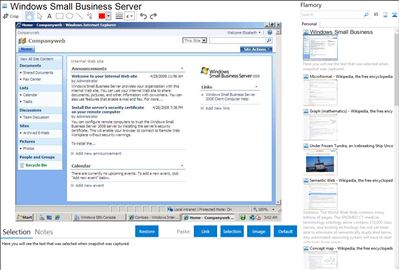 Windows Small Business Server - Flamory bookmarks and screenshots