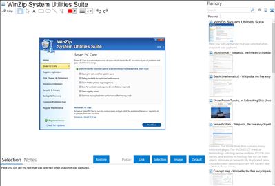 WinZip System Utilities Suite - Flamory bookmarks and screenshots