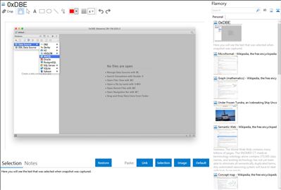 0xDBE - Flamory bookmarks and screenshots