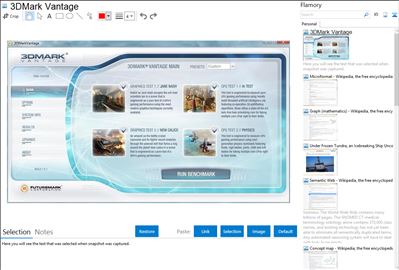 3DMark Vantage - Flamory bookmarks and screenshots