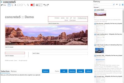 concrete5 - Flamory bookmarks and screenshots