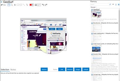 GeoSurf - Flamory bookmarks and screenshots