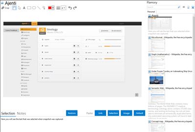 Ajenti - Flamory bookmarks and screenshots